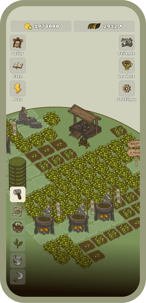 Tea Farm Game on Phone